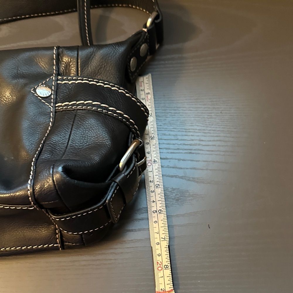 Fossil Black Leather Handbag - Picture 10 of 11